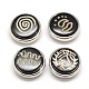 Alloy Resin Buttons SNAP-A034-P1-NR-1