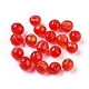Perles en verre d'argent feuille manuelles FOIL-R054-6-1