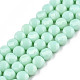 Chapelets de perles en verre opaque de couleur unie GLAA-N052-06-A12-1