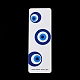 ナザールボンジュウプリント紙キーホルダーディスプレイカード  長方形  ブルー  15.1x5.25x0.04cm  穴：6mm CDIS-C006-08-2