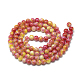 Chapelets de perles en verre peint DGLA-S115-8mm-S35-2