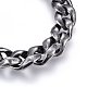 304 bordillos de acero inoxidable pulseras cadenas BJEW-E346-29AS-2
