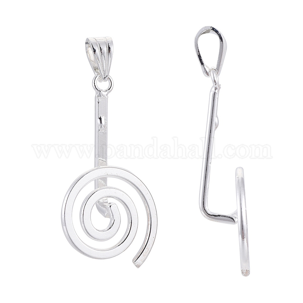10 Fermoirs à Pince En Argent 925 Pour Pendentifs - Connecteur Pour Collier DIY, Fabrication Bijoux | Artisanat