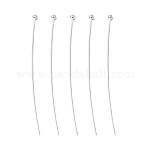 Brass Ball Head pins, Silver Color Plated,  Size: about 0.5mm thick, 24 Gauge,, 45mm long, Head: 1.5mm