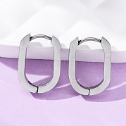 Серьги-кольца Huggie Hoop из нержавеющей стали 304 STAS-H156-11A-P