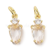 Латунные микро проложить кубического циркония подвески KK-C051-09G-04