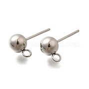 201 фурнитура для сережек-гвоздиков из нержавеющей стали STAS-R156-01P-07