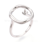 Овальные латунные колышки для колец KK-N274-38P