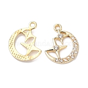Подвески из сплава с кристаллами и стразами RB-L036-VF880-2