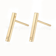 Brass Stud Earring Findings KK-S345-252G