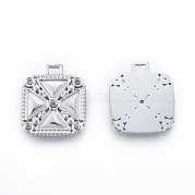 Подвеска из нержавеющей стали 304 со стразами STAS-N097-253P