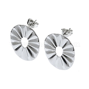 Серьги-гвоздики из нержавеющей стали 201 EJEW-K270-18P