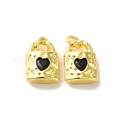 Латунные микро проложить кубического циркония подвески KK-H461-06G-04