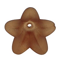 Cioccolato glassato acrilico trasparente perline fiore&nbsp;X-PLF018-14