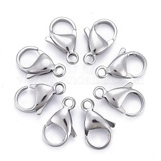 304 Stainless Steel Lobster Claw Clasps STAS-AB15