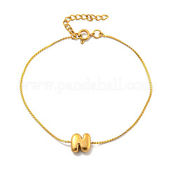 Bracciali a catena serpentina in acciaio inossidabile 304&nbsp;BJEW-H608-01G-N