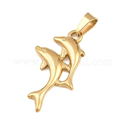 Pendentifs en acier inoxydable 304 avec placage ionique (IP)&nbsp;STAS-B141-03B-G