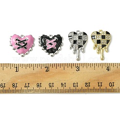 8 stücke 4 stil valentinstag legierung emaille anhänger&nbsp;FIND-FS0001-90