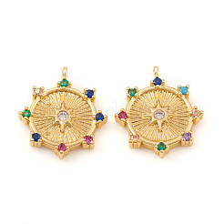 Colgante micropavé cubic zirconia de latón&nbsp;KK-I672-43G