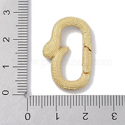Gestellware Messing Micro Pave Zirkonia Twister Spangen&nbsp;KK-NH0002-18G-01