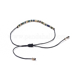 Nylonfaden geflochtene Perlen Armbänder&nbsp;BJEW-JB04349-M