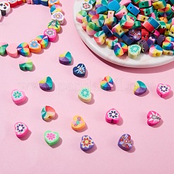 250pcs 10 Art handgemachte Polymer-Ton-Perlen&nbsp;CLAY-SZ0001-53
