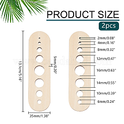 Colgantes de madera sin terminar&nbsp;WOOD-WH0026-37A-01