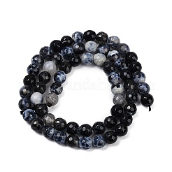 Naturelles feu crépitent agate perles brins&nbsp;G-C082-A01-48