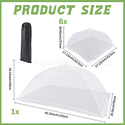 Geschirrabdeckung aus Polyester&nbsp;AJEW-WH20064-08B