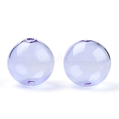 Perles de globe en verre borosilicaté soufflé transparent&nbsp;X-GLAA-T003-09B