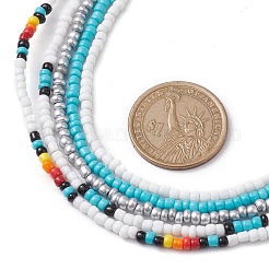 Collane di perle di vetro da donna&nbsp;NJEW-JN04673