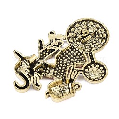 Halloween Hexe mit Fahrrad Emaille Pins&nbsp;JEWB-I052-03AG