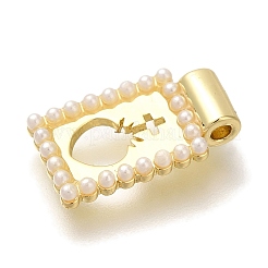 Placcatura a cremagliera in ottone con pendenti in perle di vetro&nbsp;KK-I720-52G-02