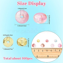 377pcs 50g perles acryliques transparentes&nbsp;OACR-YW0003-77A