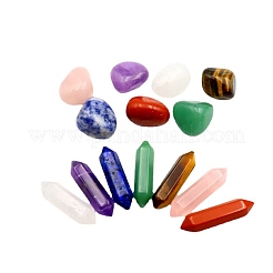14 Uds. De pepitas de chakra y prisma hexagonal&nbsp;PW-WG49053-02
