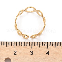 Ionenplattierung (IP) verstellbare Fingerringe aus 304 Edelstahl&nbsp;RJEW-L102-05G