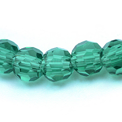 Chapelets de perles en verre transparent&nbsp;GLAA-R166-6mm-01G