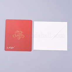 Ensembles de cartes de voeux enveloppe et joyeux noël&nbsp;DIY-I029-03B
