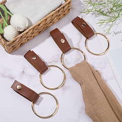 4 porte-serviettes en cuir PU&nbsp;HJEW-CN0001-34B