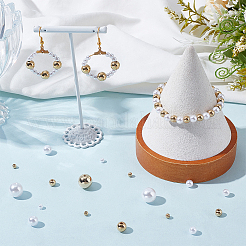 Kit de accesorios para diy con perlas de imitación de plástico ABS redondas y cuentas de plástico CCB&nbsp;DIY-PA0001-10