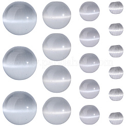 190 pz 4 stili di perline a forma di occhio di gatto&nbsp;GLAA-PA0001-40B