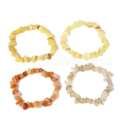 4 set di bracciali elastici con perline di pietre preziose&nbsp;BJEW-JB11180