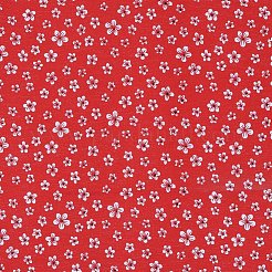 Blumenmuster bedruckte a4 Polyester-Stoffbahnen&nbsp;DIY-WH0158-63A-08
