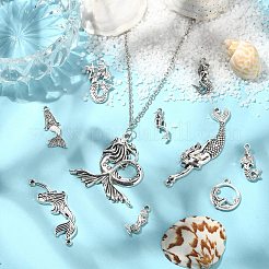 100 pz 10 stili pendenti in lega di stile tibetano&nbsp;TIBEP-CJ0001-52
