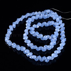 Diamantform Nachahmung Jade Glasperlenstränge&nbsp;EGLA-J059-J05