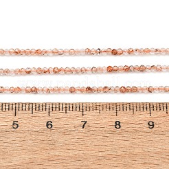Natürliche Stränge aus Rutilquarzperlen in Schwarzgold&nbsp;GG-CBA9631-C02-02