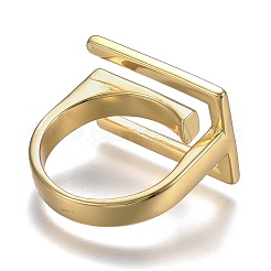 Verstellbare Messingmanschettenringe&nbsp;RJEW-Z001-01G