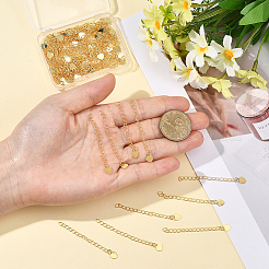 60 Stück Panzerkettenverlängerung aus Messing mit Zahnstangenbeschichtung&nbsp;KK-BBC0022-52G