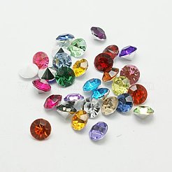 Cabochons en strass d'imitation acrylique de Taiwan&nbsp;GACR-A003-6mm-M