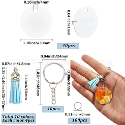 DIY Blanko-Kits zur Herstellung doppelseitiger Wärmeübertragungsanhänger aus Aluminium&nbsp;DIY-SP0005-26D